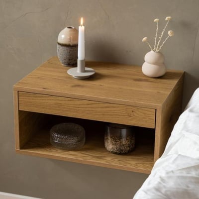 Nachtkastje Cholet - 50x35x24,5 - met lade - wilde eik Nachtkastje Cholet - 50x35x24,5 - met lade - wilde eik