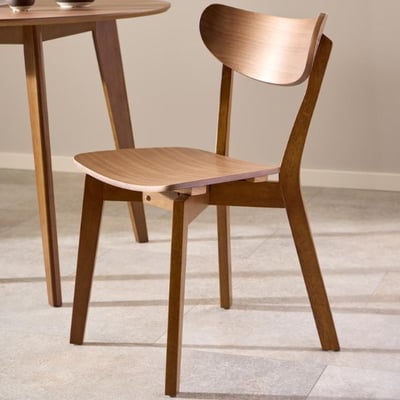 Eetkamerstoel Rover - 45x55x79,5cm - walnootfineer