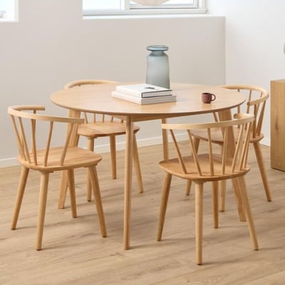 Ronde eettafel Rover - Ø120x76cm - eikenfineer