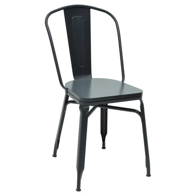 Metalen stoel Maxwell - zwart