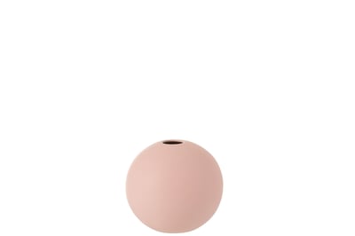 Vaas bol keramiek mat pastel roze small