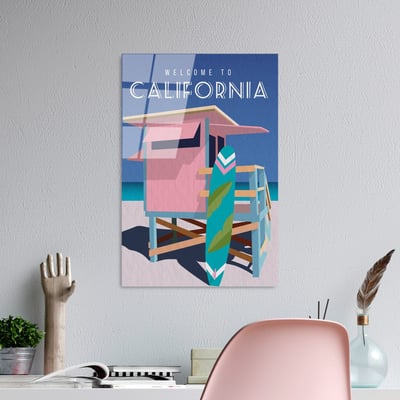 Bozeman Decoratief gehard glas schilderij | 100% GEHARD GLAS | 30 x 45 cm