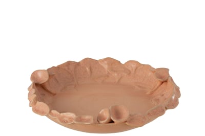 Schaal ibiza rond keramiek roze/oranje large Schaal ibiza rond keramiek roze/oranje large