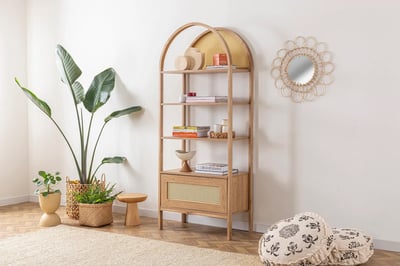Boekenrek Woody Fashion - 75x40x182cm Boekenrek Woody Fashion - 75x40x182cm