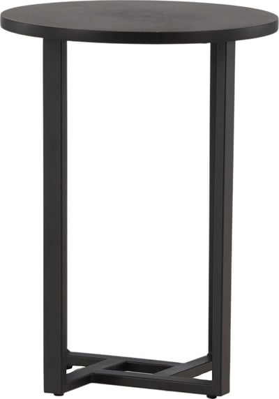 Salontafel Lawton Venture Design - MDF Zwart - Ø40cm x H55cm