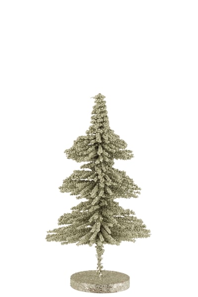 Kerstboom deco plastiek bolletjes glitter licht groen small Kerstboom deco plastiek bolletjes glitter licht groen small