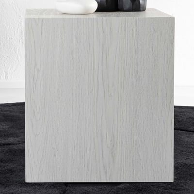 Salontafel York - MDF whitewash - 40x40x45 cm