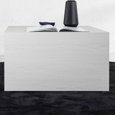 Lage salontafel York - MDF witgekalkt - 80x60x40 cm