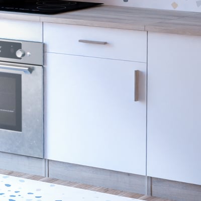 Onderkast Romanie 60 cm 1 lade, 1 draaideur en 1 legplank-Kronberg eik/mat wit Onderkast Romanie 60 cm 1 lade, 1 draaideur en 1 legplank-Kronberg eik/mat wit