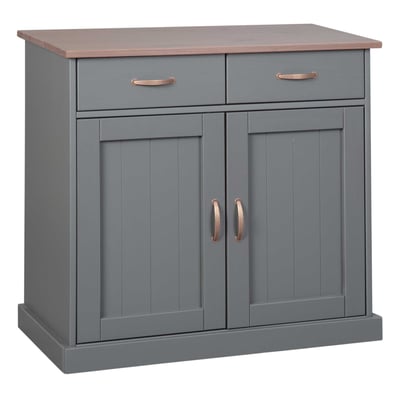 Commode Cerci 90cm met 2 deuren & 2 lades - grijs Commode Cerci 90cm met 2 deuren & 2 lades - grijs