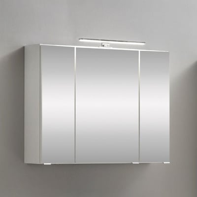 Spiegelkast Kornel 80cm 3 deuren & ledverlichting - wit Spiegelkast Kornel 80cm 3 deuren & ledverlichting - wit
