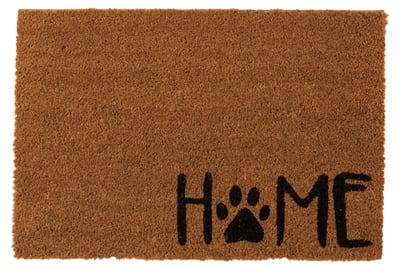 Deurmat home kokos naturel/zwart