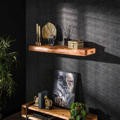 Wandplank Thérèse 100 cm - Massief acaciahout 