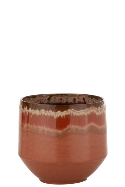 Bloempot aline keramiek rood large