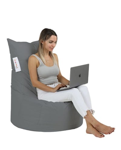 Atelier Del Sofa Tuin Zitzak | Styrofoam | Waterdicht | Donkergrijs