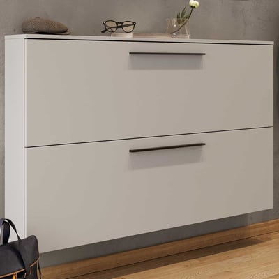 Schoenenkast Jonas 140cm met twee deuren - kasjmier beige