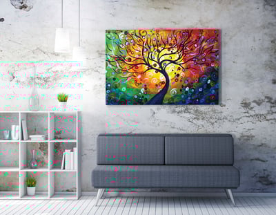 Vega Decoratief canvas schilderij | Houten lijst | 50 x 70 cm