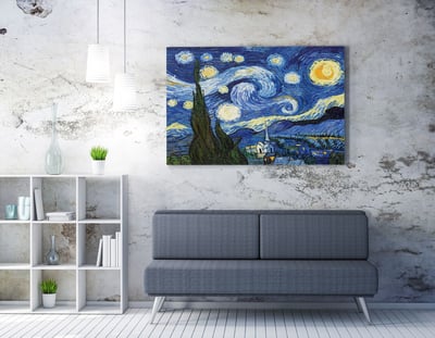 Vega Decoratief canvas schilderij | Houten lijst | 70 x 100 cm