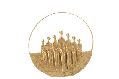 Figuren 7delig cirkel poly goud