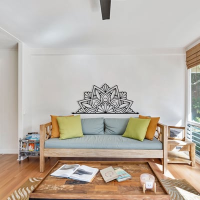 Enzo Decoratieve metalen wandaccessoire | 100% METAAL | 160 x 70 cm