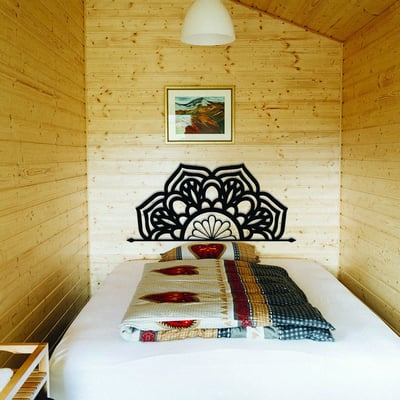 Enzo Decoratieve metalen wandaccessoire | 100% METAAL | 160 x 73 cm