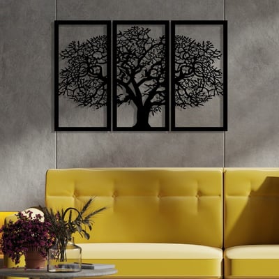 Enzo Decoratieve metalen wandaccessoire | 100% METAAL | 103 x 66 cm