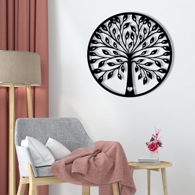 Wallity Metalen Wandaccessoire | 100% Metaal, 1 Dikte | Zwarte Kleur Wallity Metalen Wandaccessoire | 100% Metaal, 1 Dikte | Zwarte Kleur