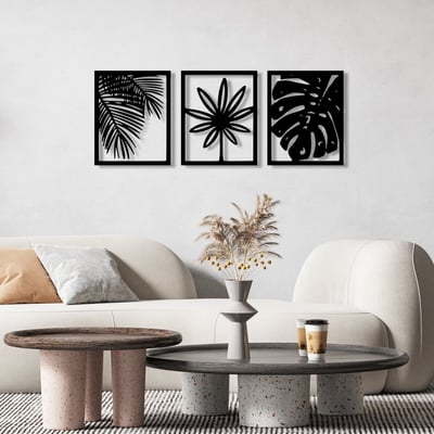 Enzo Decoratieve metalen wandaccessoire | 100% METAAL | 131 x 50 cm