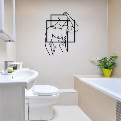 Wallity Metalen Wandaccessoire | 100% Metaal | 1 Dik | Zwart Wallity Metalen Wandaccessoire | 100% Metaal | 1 Dik | Zwart