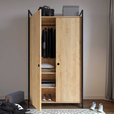 Garderobekast Woody Fashion | 100 x 40 x 180 cm | Oak-design Garderobekast Woody Fashion | 100 x 40 x 180 cm | Oak-design