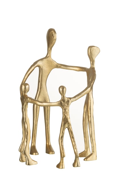 Figuur familie kring aluminium goud Figuur familie kring aluminium goud