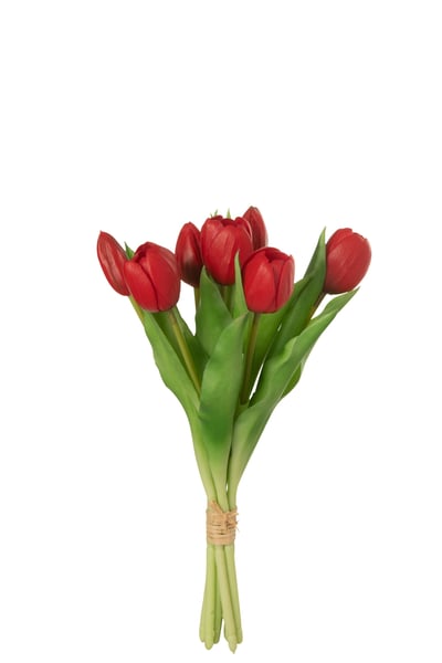 Boeket tulpen 7stuks pu rood small Boeket tulpen 7stuks pu rood small
