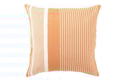 Kussen mik katoen beige/oranje Kussen mik katoen beige/oranje