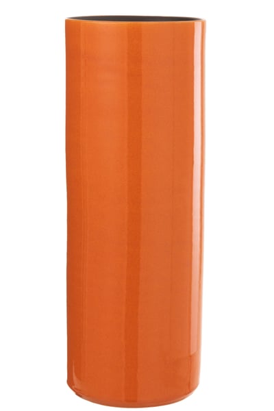 Vaas flek keramiek oranje large