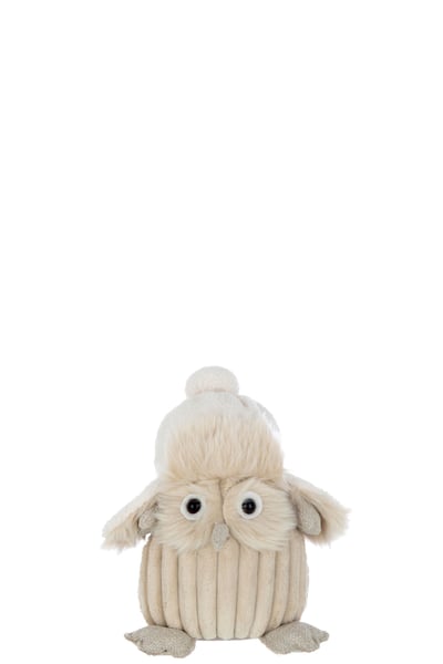 Owl hoed textiel beige Owl hoed textiel beige