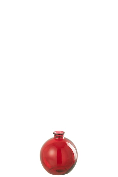 Vaas bal glas rood