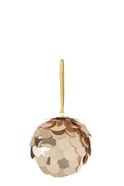 Bal hanger pailletten plastiek champagne