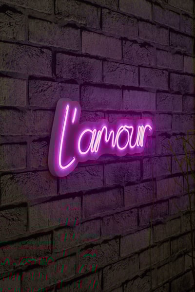 Neonverlichting l'amour - Wallity reeks - Roze Neonverlichting l'amour - Wallity reeks - Roze