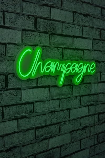 Neonverlichting Champagne - Wallity reeks - Groen Neonverlichting Champagne - Wallity reeks - Groen