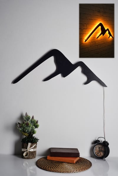 Firewood Decoratieve ledverlichting | Geel | 70 x 25 cm