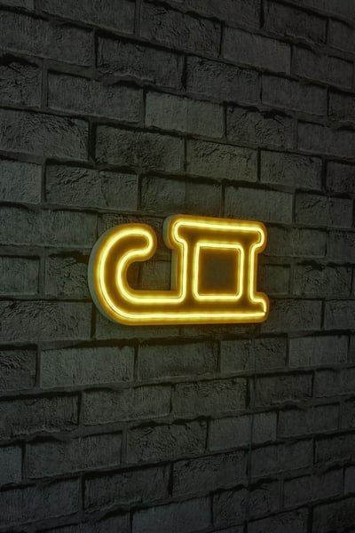 Neonverlichting slee - Wallity reeks - Geel