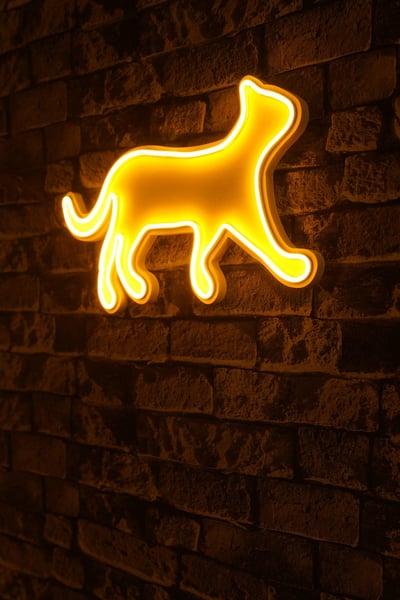 Neon Graph Decoratieve kunststof ledverlichting | Geel | 45 x 26 x 2 cm