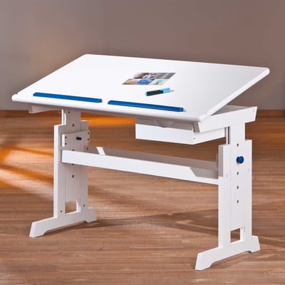 Bureau Dana met kantelbaar bureaublad - blauw/roze Bureau Dana met kantelbaar bureaublad - blauw/roze