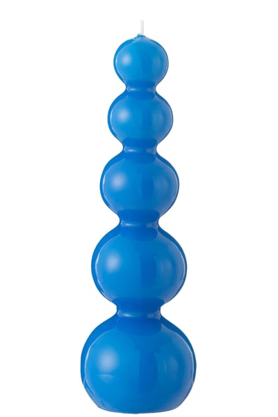 Kaars kalebas blauw-25h Kaars kalebas blauw-25h