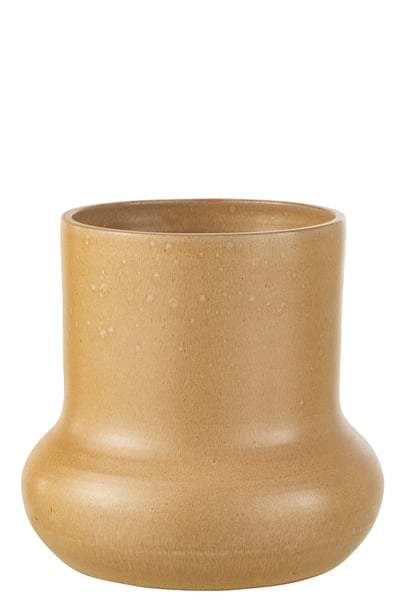 Bloempot organic keramiek beige large