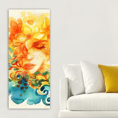 Erin Decoratief canvas schilderij | Houten lijst | 50 x 120 cm