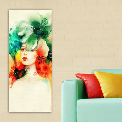 Erin Decoratief canvas schilderij | Houten lijst | 50 x 120 cm