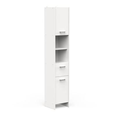 Kolomkast Coralie | 33,6 x 32,8 x 191,5 cm | Wit Kolomkast Coralie | 33,6 x 32,8 x 191,5 cm | Wit