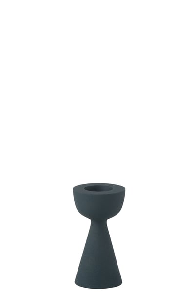 Kaarshouder cone aluminium blauw small Kaarshouder cone aluminium blauw small