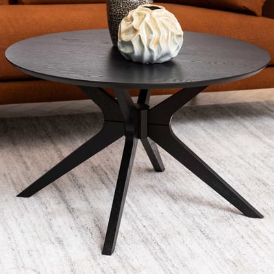 Salontafel Laurence Ø80 - zwart